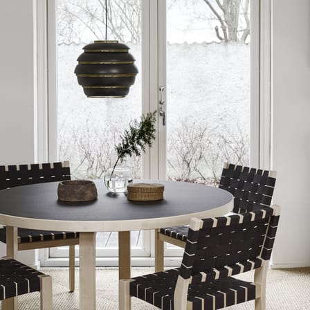 Suspension Beehive A331 métal noir / Alvar Aalto, 1953 - ARTEK