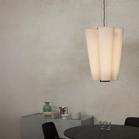 Suspension Bella SC115 tissu blanc / H 75 cm - &tradition