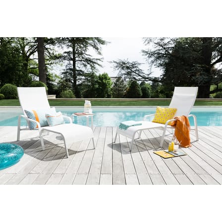 Table d'appoint Alizé métal vert gris / Ø 48 cm - Fermob