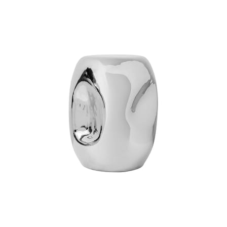 Table d'appoint Currents chrome céramique argent / Ø 36 x H 45 cm - HK LIVING