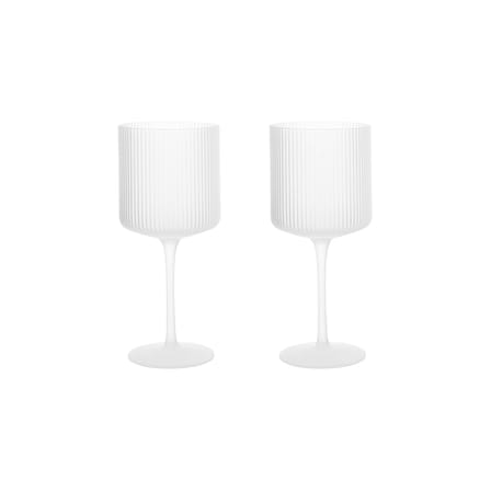 Set de 2 verres à vin rouge Ripple / 32,5 cl - Ferm Living