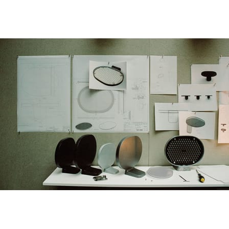 Applique Oplight LED W1 métal noir / Small - L 22 x P. 19 cm - Flos