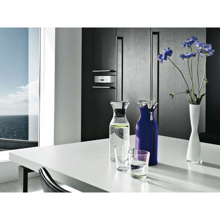 Carafe Stoppe-goutte métal verre transparent 1L / Sans fourreau - Eva Trio