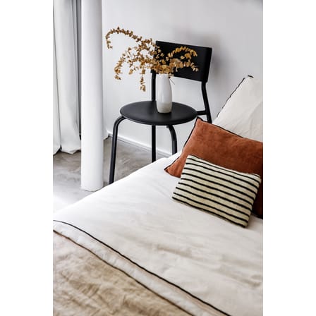 Chaise empilable SSDr plastique noir / Plastique recyclé - TIPTOE