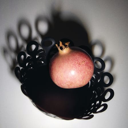 Corbeille Vimini métal noir Small / Ø 22 cm - Alessi