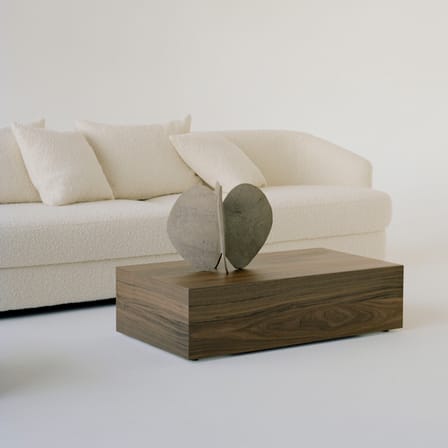 Couchtisch Mass High holz braun / 103 x 60 x H 27 cm - NEW WORKS