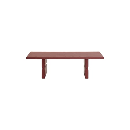 Couchtisch Noon holz rot / 118 x 58 cm - NOBODINOZ