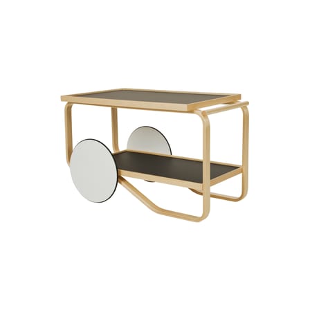 Desserte Tea Trolley 901 bois noir / Alvar Aalto, 1936 - ARTEK