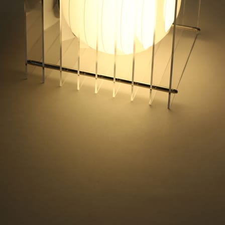 Lampe de table Lop Big Square plastique transparent / Lauréat Archiproducts Design Award - BANG