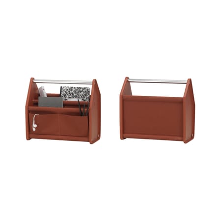 Panier Locker Box SMALL tissu rouge / Organiseur de bureau - L 36,5 cm / Konstantin Grcic, 2021 - Vitra