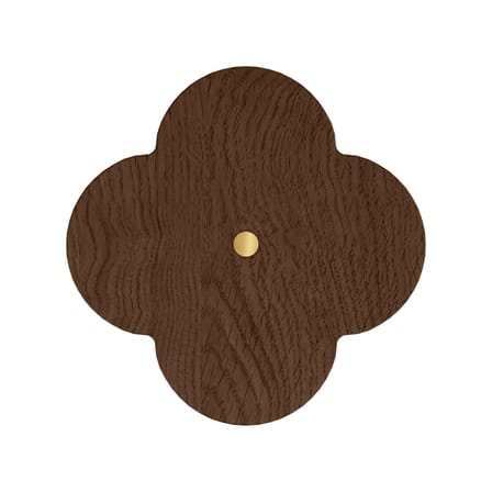 Patère Andrée bois marron Large / Ø 10 cm - Hartô