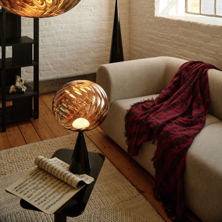 Plaid Band tessuto rosso / 160 x 200 cm - Lino e Cotone - Tom Dixon