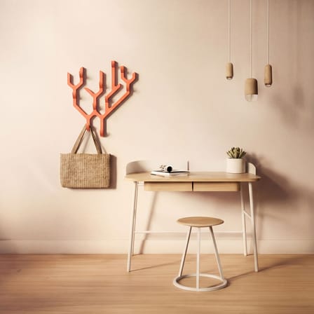Portemanteau mural Ambroise bois / L 57 x H 68 cm - Hartô