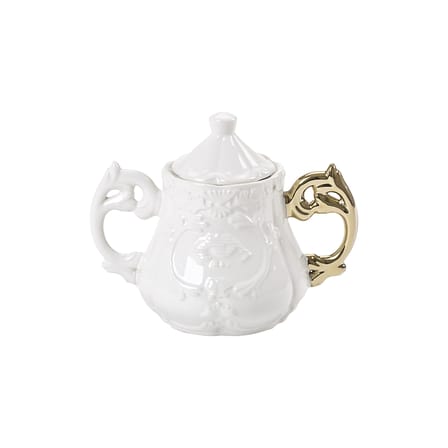 Sucrier I-Sugar céramique or blanc - Seletti