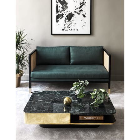 Table basse Lounge marbre vert or métal / Marbre - 120 x 80 cm - RED Edition
