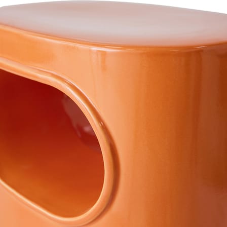 Table d'appoint Space céramique orange / 36 x 26 x H 39 cm - HK LIVING