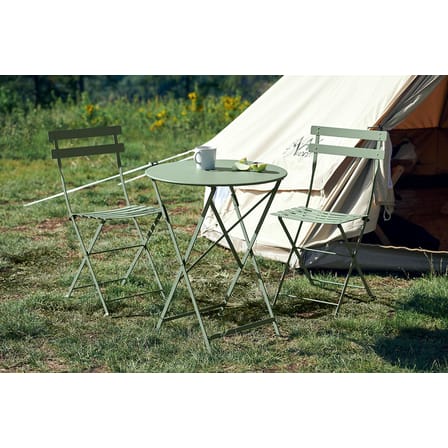 Table pliante Bistro métal violet / Ø 60 cm -  2 personnes - Fermob