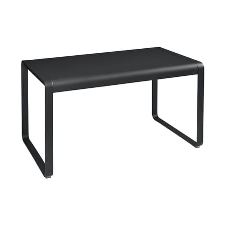 Tavolo rettangolare Bellevie metallo nero / 140 x 80 cm - Metallo - Fermob