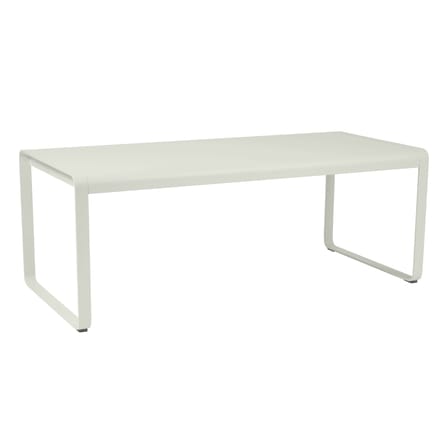 Tavolo rettangolare Bellevie metallo grigio / L 196 cm - 8 a 10 persone - Fermob