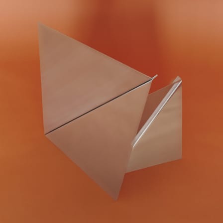 Gaze Wall mirror metal / L 35 x H 50 cm - Muuto