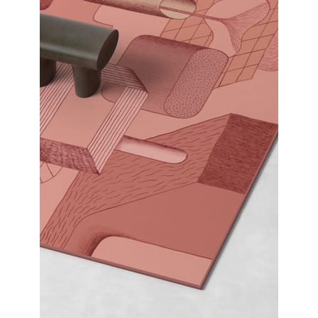 Tapis Station  rose / 200 x 300 cm - Edition limitée 20 ans MID - Made in design Editions