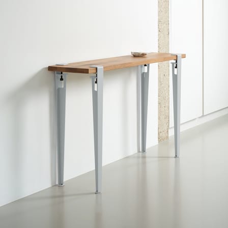  Base, legs metal blue with clamp / H 75 cm / To create Table & Desk - TIPTOE