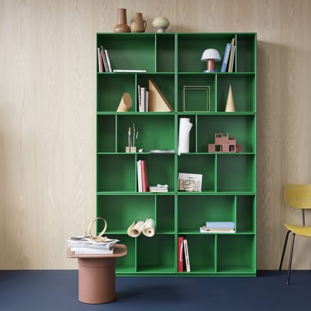 Bibliothèque Read bois vert / L 139,2 x P 30 x H 211,8 cm - MONTANA
