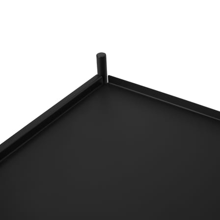 Carrello/tavolo d'appoggio Rul metallo nero / Piano/vassoio rimovibile - Normann Copenhagen