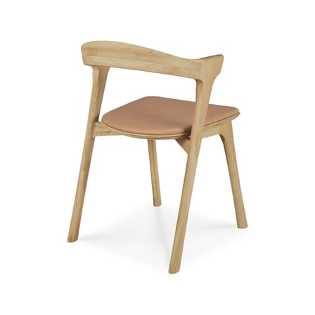 Chaise Bok Indoor bois naturel / Assise cuir - Ethnicraft