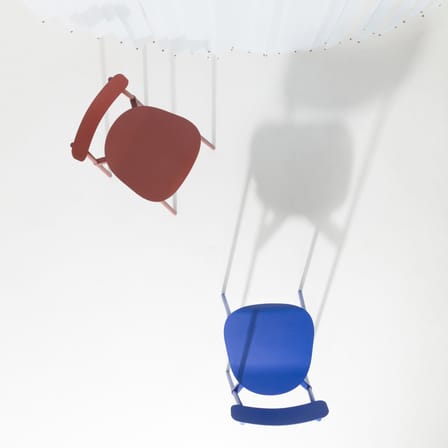 Chaise empilable Fromme métal bleu / Aluminium - Petite Friture