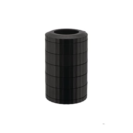 Distributeur de capsules de café Plissé plastique noir / Pour 40 capsules - Alessi