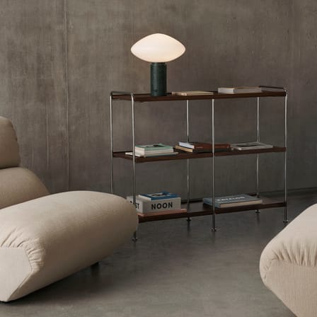 Étagère Alima NDS5 noyer / L 123 x P 38 cm x H 95 cm - &tradition
