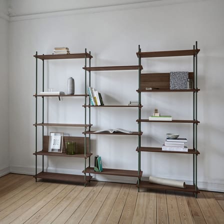 Étagère Shelving System – s.200.1.A bois marron / L 85 x H 200 x Prof. 35 cm - MOEBE