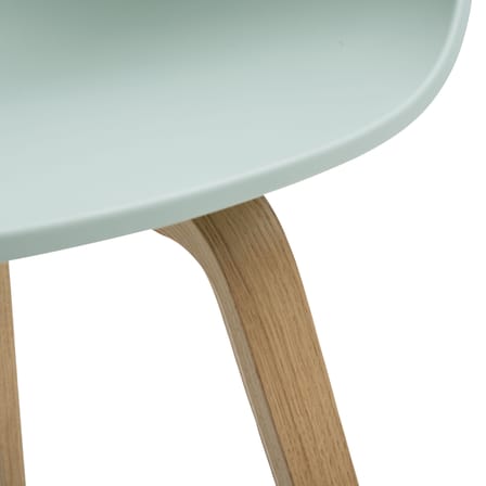 Fauteuil  About a chair AAC22 plastique vert / Recyclé - Hay