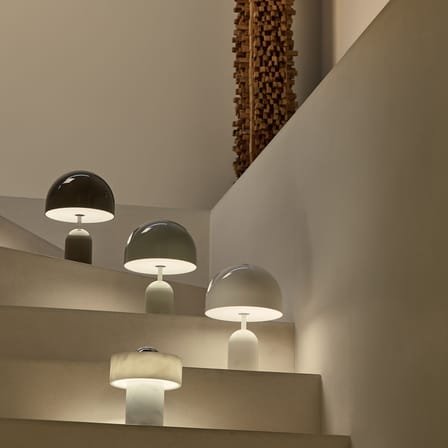 Lampada senza fili ricaricabile Bell LED materiale plastico nero - Tom Dixon