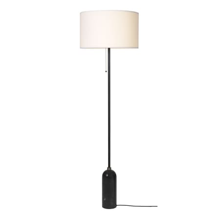 Lampadaire Gravity marbre noir / Ø 50 x H 168 cm - Gubi