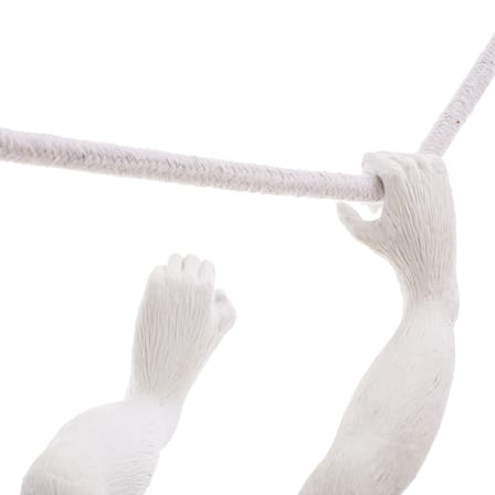 Lampe Monkey Swing plastique blanc / Indoor - L 60 cm - Seletti