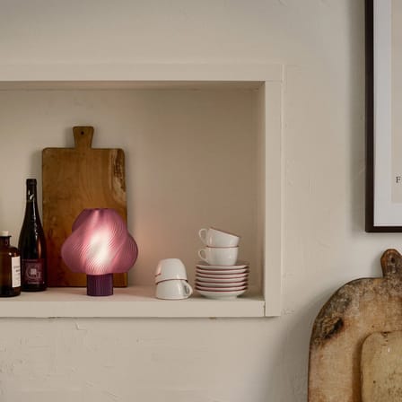 Lampe sans fil rechargeable Soft Serve violet - CRÈME ATELIER