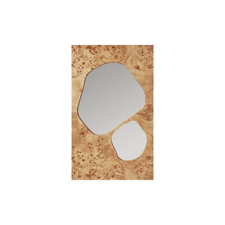 Miroir mural Folia Medium bois naturel / L 50 x H 82 cm - Ferm Living