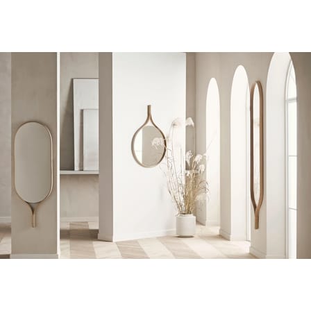 Miroir mural Racquet bois naturel / Chêne - L 50 x H 140 cm - Bolia