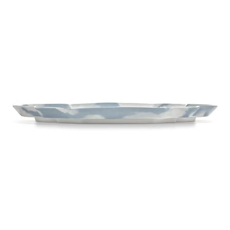 Assiette de présentation Rêves de Rêves céramique bleu / 36,6 x 26,5 cm - Serax
