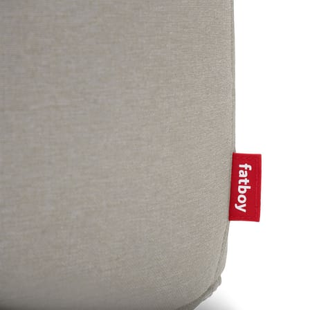 Pouf d'extérieur Point Outdoor tissu gris beige / Tissu Olefin - Ø 50 cm - Fatboy