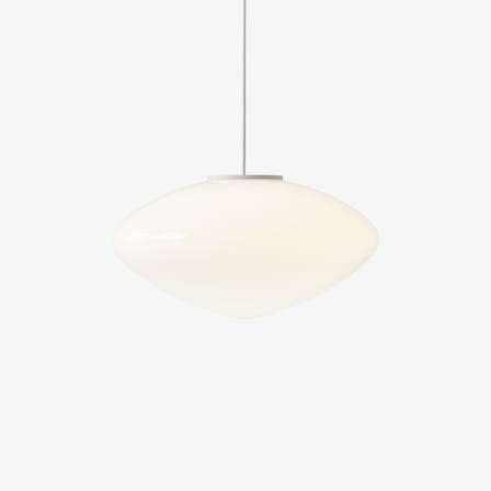 Suspension Mist AP16 verre blanc / Ø 37 x H 20 cm - &tradition