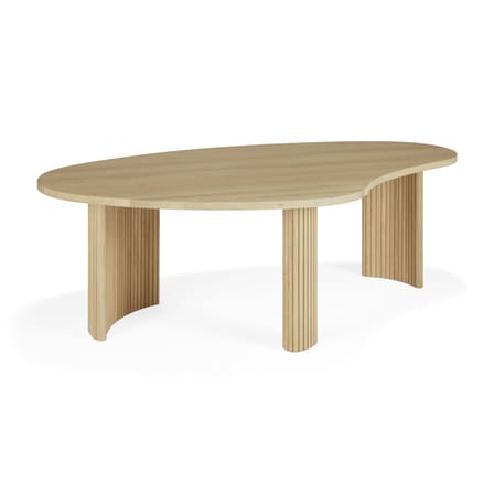 Table basse Boomerang bois naturel / 126 x 74 x H 40 cm - Chêne - Ethnicraft