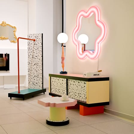 Table basse Super Coffee Table bois multicolore / 54 x 54 x H 36 cm - Seletti
