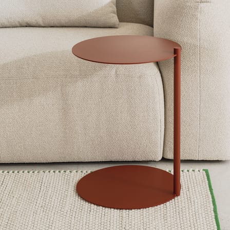 Table d'appoint Ande métal rouge / Ø 40 x H 55 cm - NOO.MA