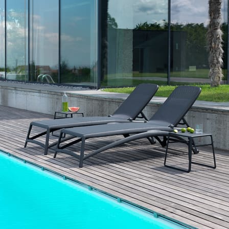 Table d'appoint Pop noir / 44 x 39,5 x H 38,5 cm - NARDI