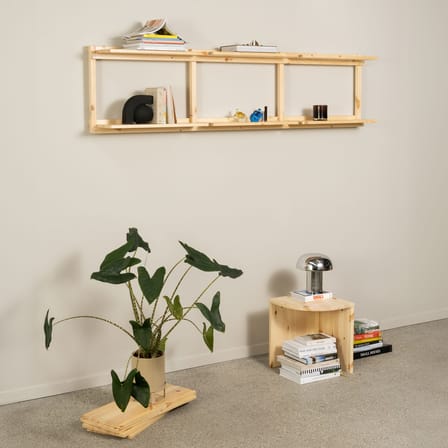 Groove Wall shelf natural wood / W 192 x H 47.5 cm - KARUP DESIGN