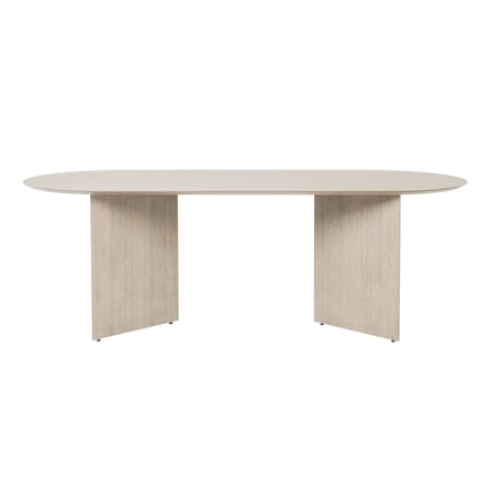 Zubehör  holz natur oval / Für Mingle-Tischböcke Large - 220 x 90 cm - Ferm Living
