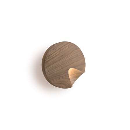 Applique Dots LED bois naturel / Ø 17,5 cm - Lumière orientable - Vibia
